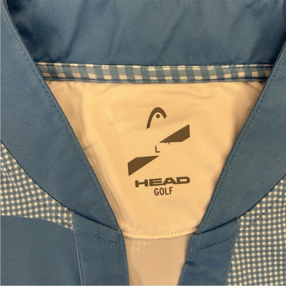 Head Golf Women's Linda Top Blue Short Sleeves V-Neck Size L - Large - NWT $65 - Picture 9 of 13